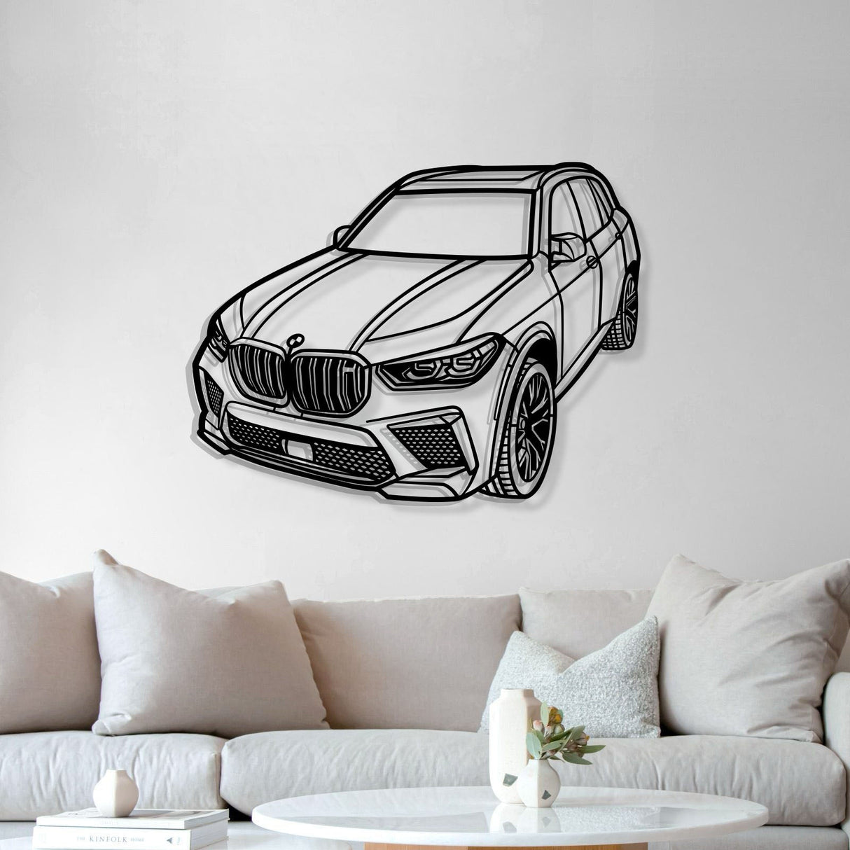 2022 X5 M Perspective Metal Car Wall Art - MT1240