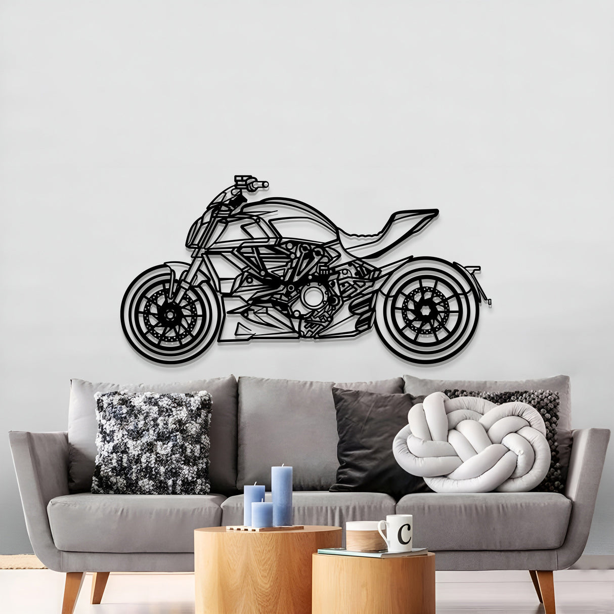 2022 Diavel 1260 S Metal Motorcycle Wall Art - MT1394