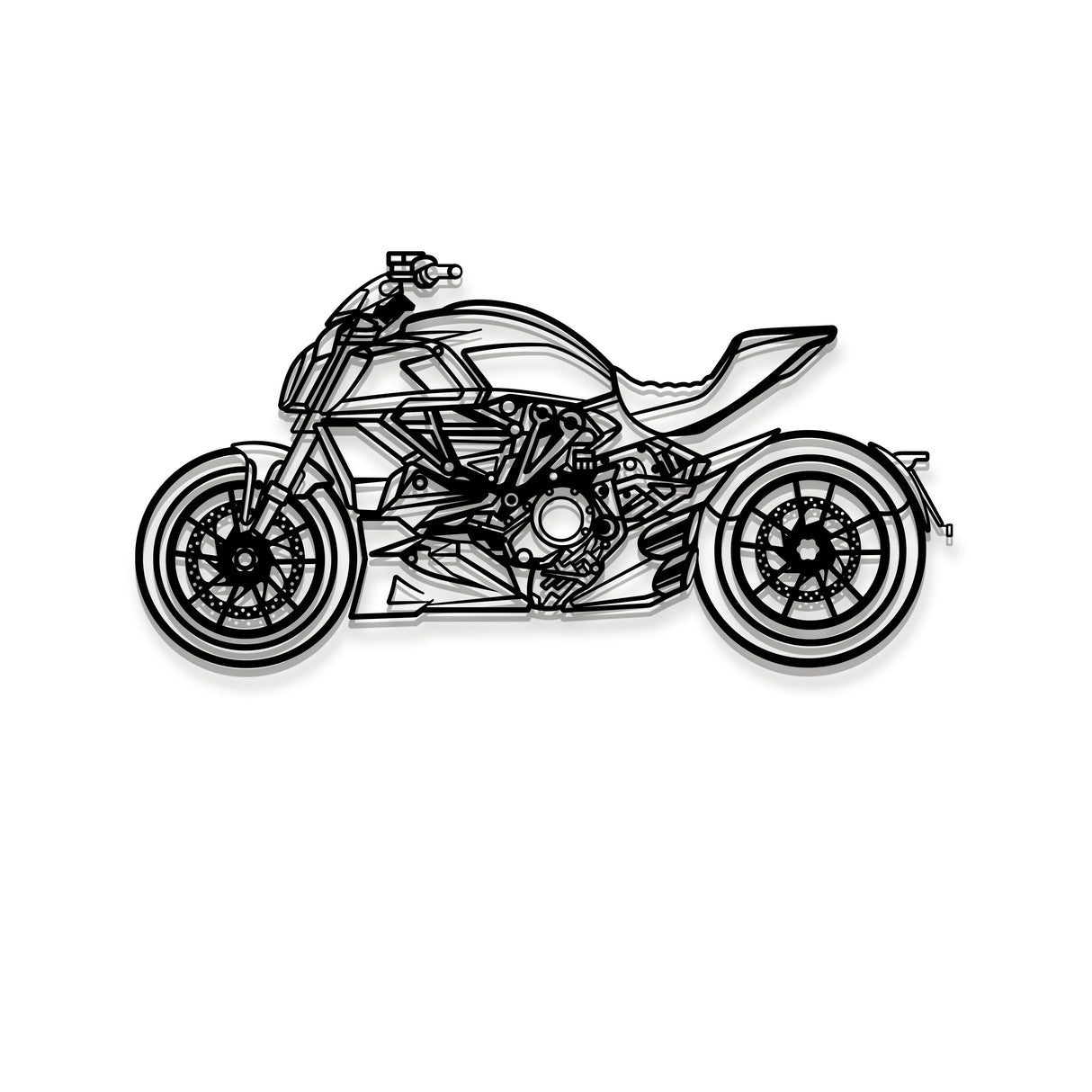 2022 Diavel 1260 S Metal Motorcycle Wall Art - MT1394