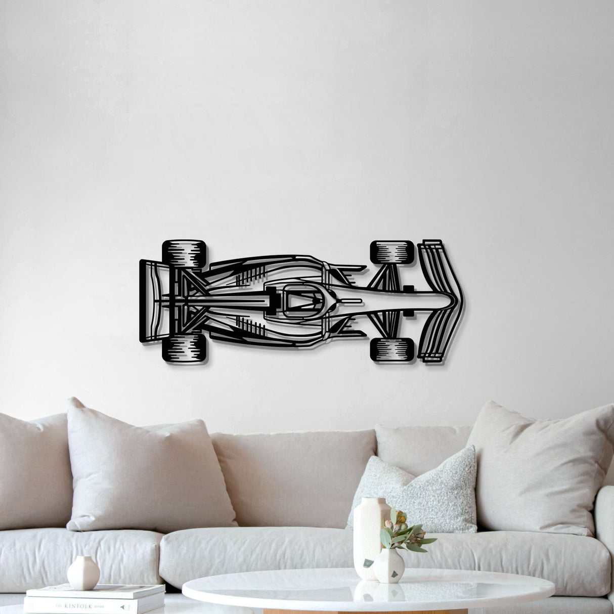 Formula 1 2022 Top View Horizontal Metal Car Wall Art - MT0979