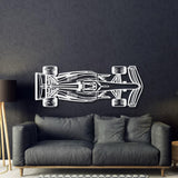 Formula 1 2022 Top View Horizontal Metal Car Wall Art - MT0979