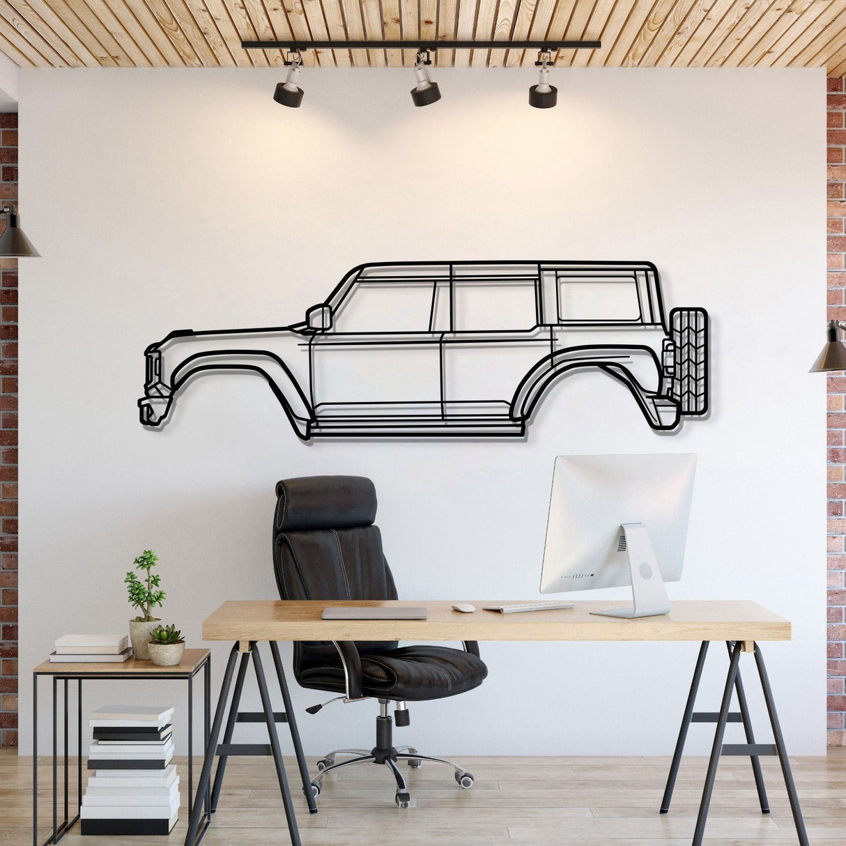 2022 Bronco Raptor Metal Car Wall Art - MT0776