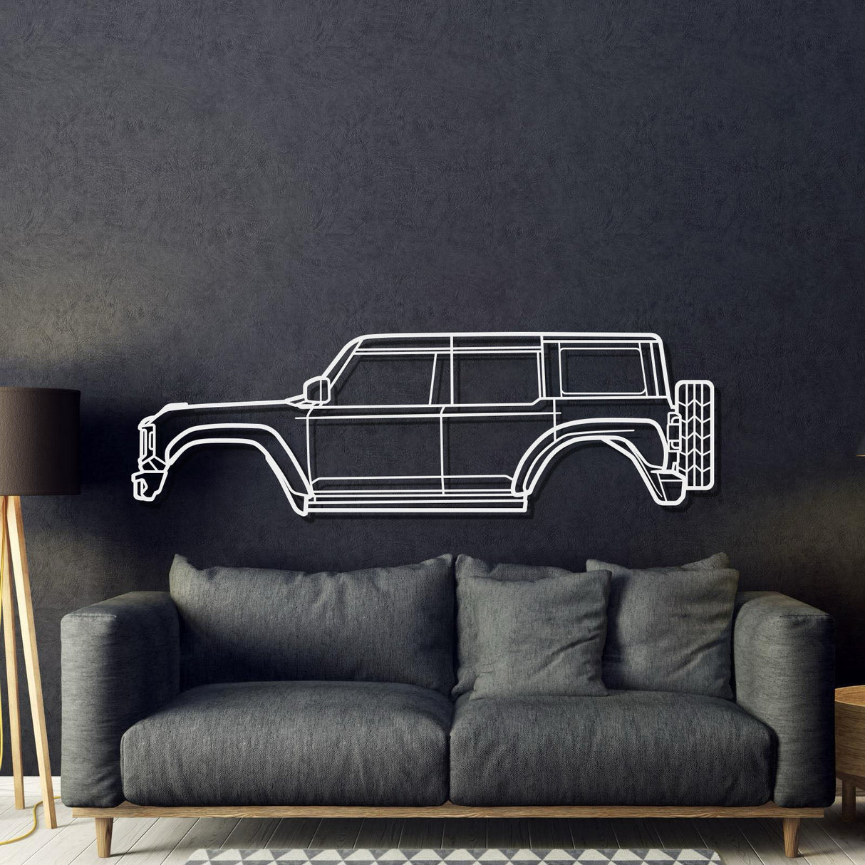 2022 Bronco Raptor Metal Car Wall Art - MT0776