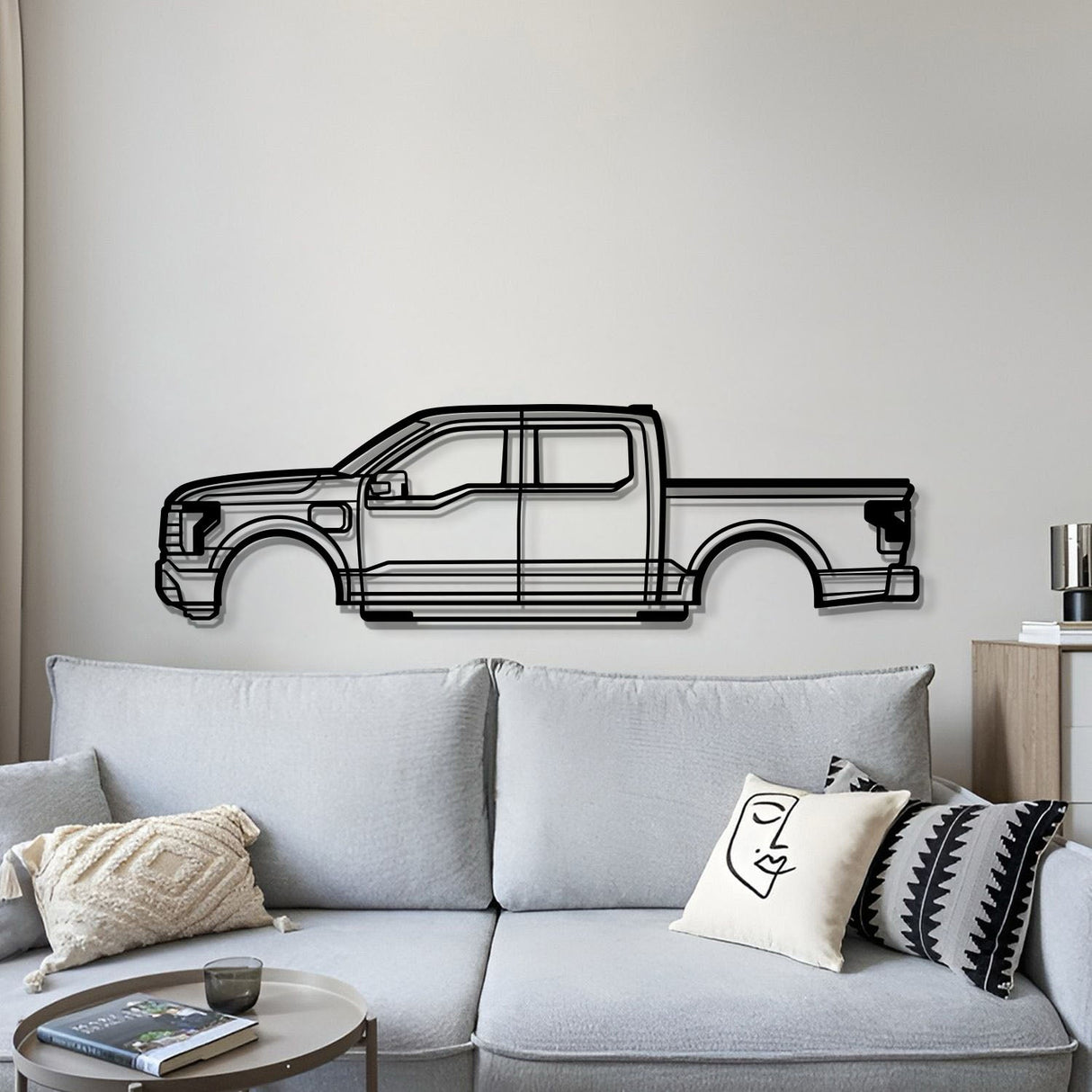 2022 F-150 Lightning Metal Car Wall Art - MT0780