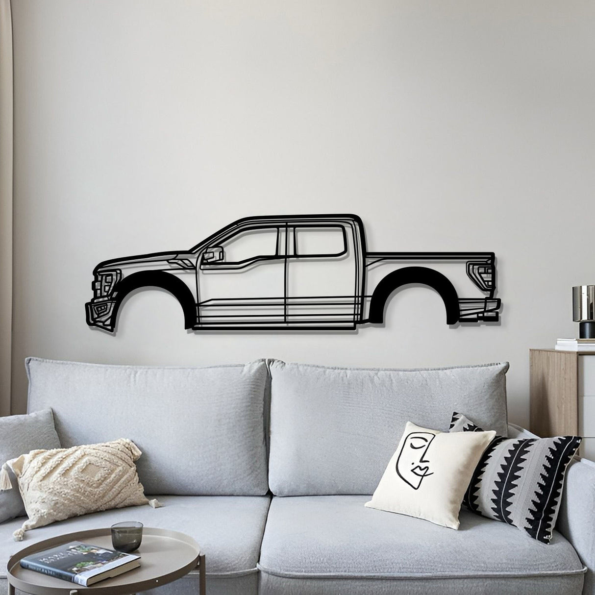 2022 F-150 Raptor 3rd Gen Metal Car Wall Art - MT0782