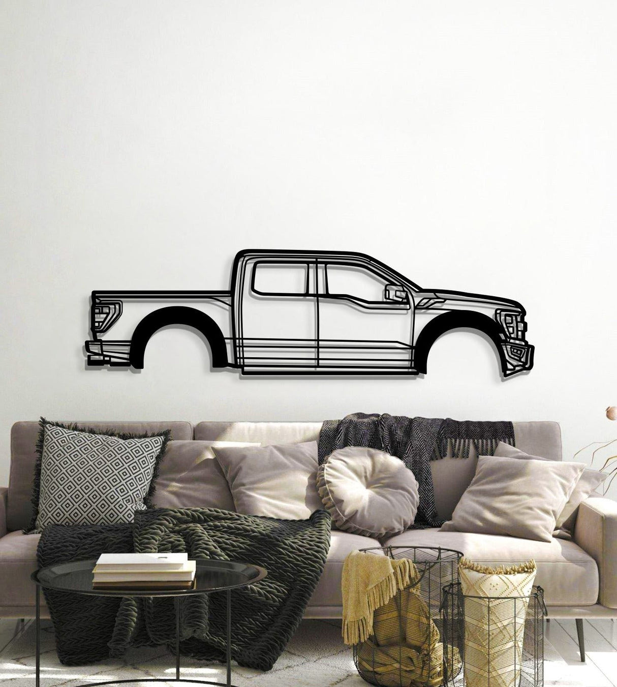 2022 F-150 Raptor 3rd Gen Metal Car Wall Art - MT0782