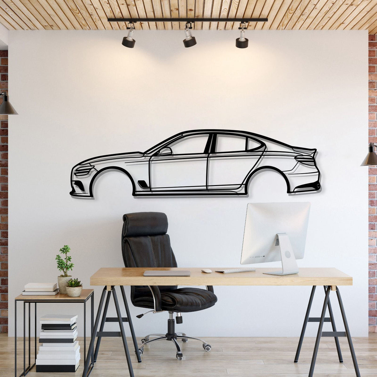 2022 G70 Metal Car Wall Art - MT0785