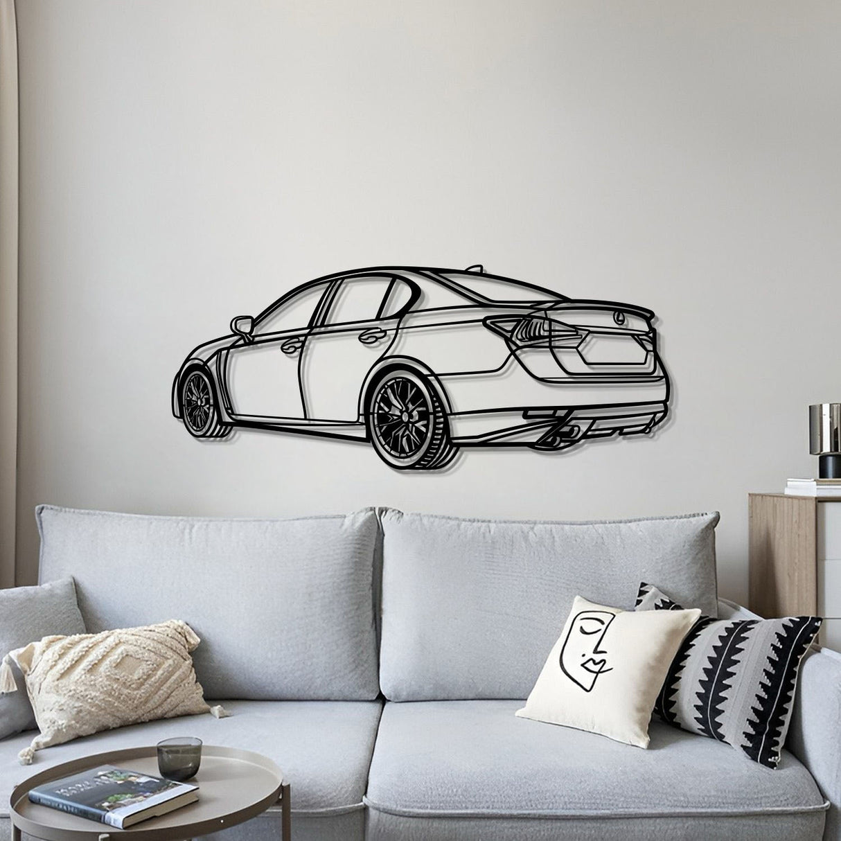 2022 GS F Perspective Metal Car Wall Art - MT0450