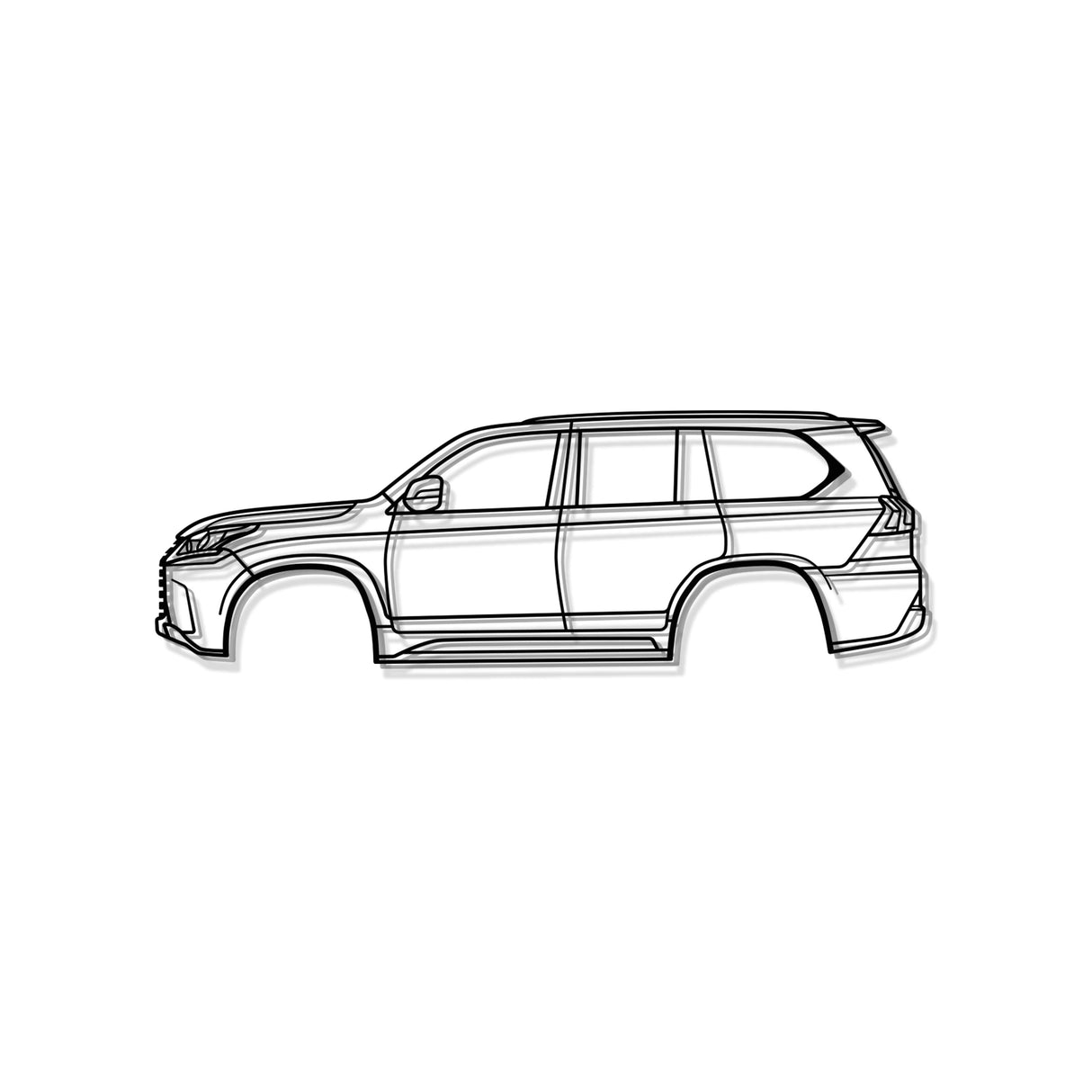 2022 LX 4th Gen Metal Car Wall Art - MT0794