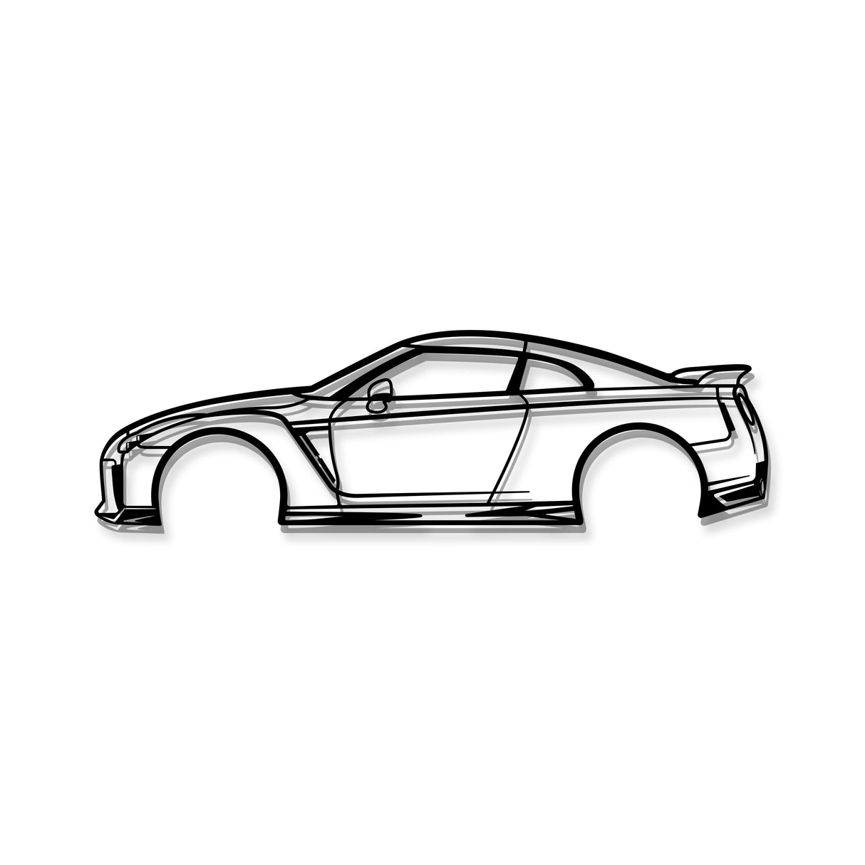 Nissan GTR R35 Metal Car Wall Art - MT1064