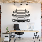 2022 718 GT4 Back View Metal Car Wall Art - MT1369