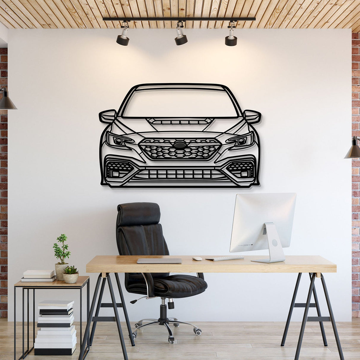 2022 Impreza WRX Front View Metal Car Wall Art - MT1373