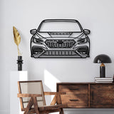 2022 Impreza WRX Front View Metal Car Wall Art - MT1373