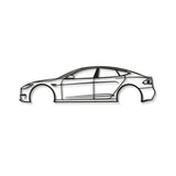 2022 Model S Metal Car Wall Art - MT0797