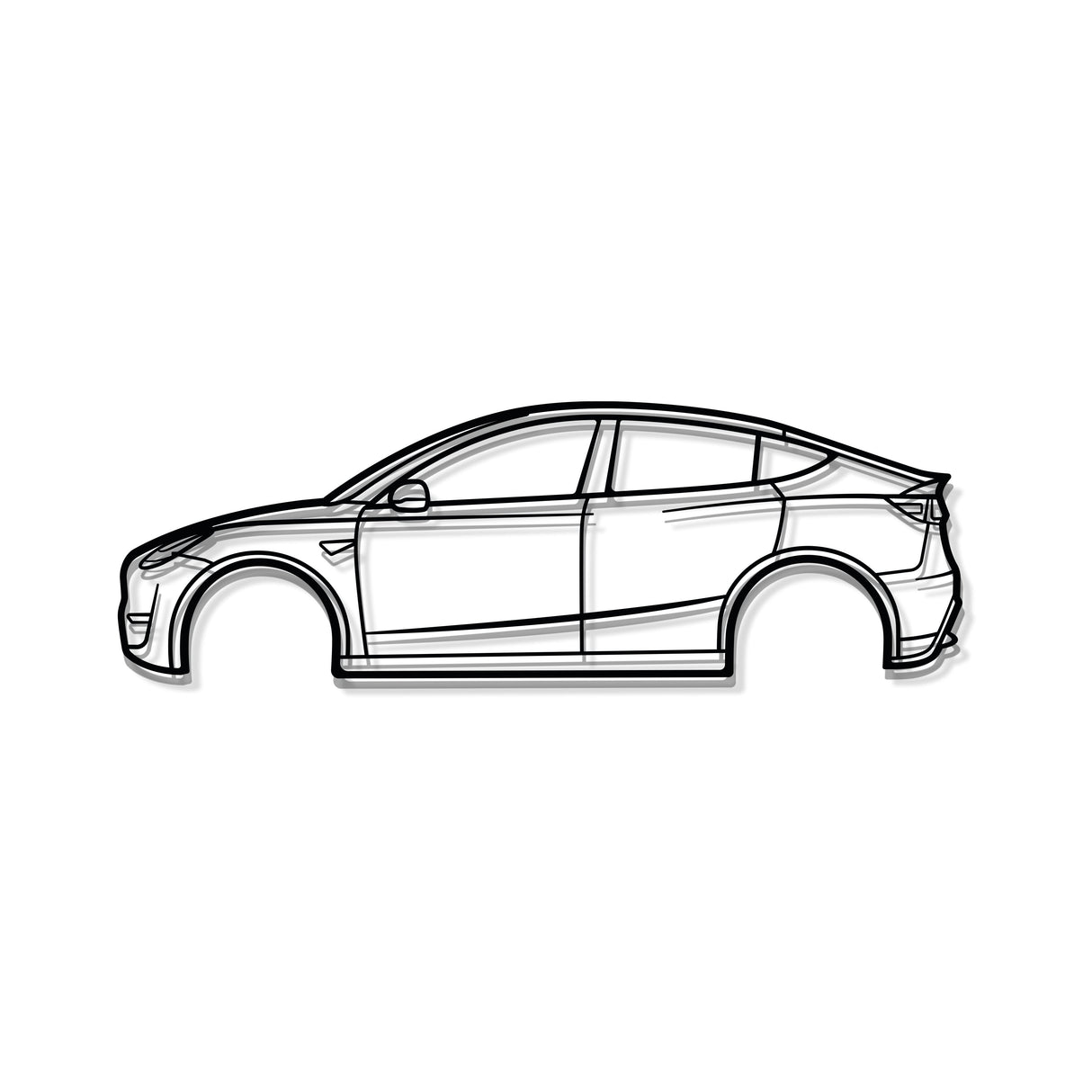 2022 Model Y Metal Car Wall Art - MT0798