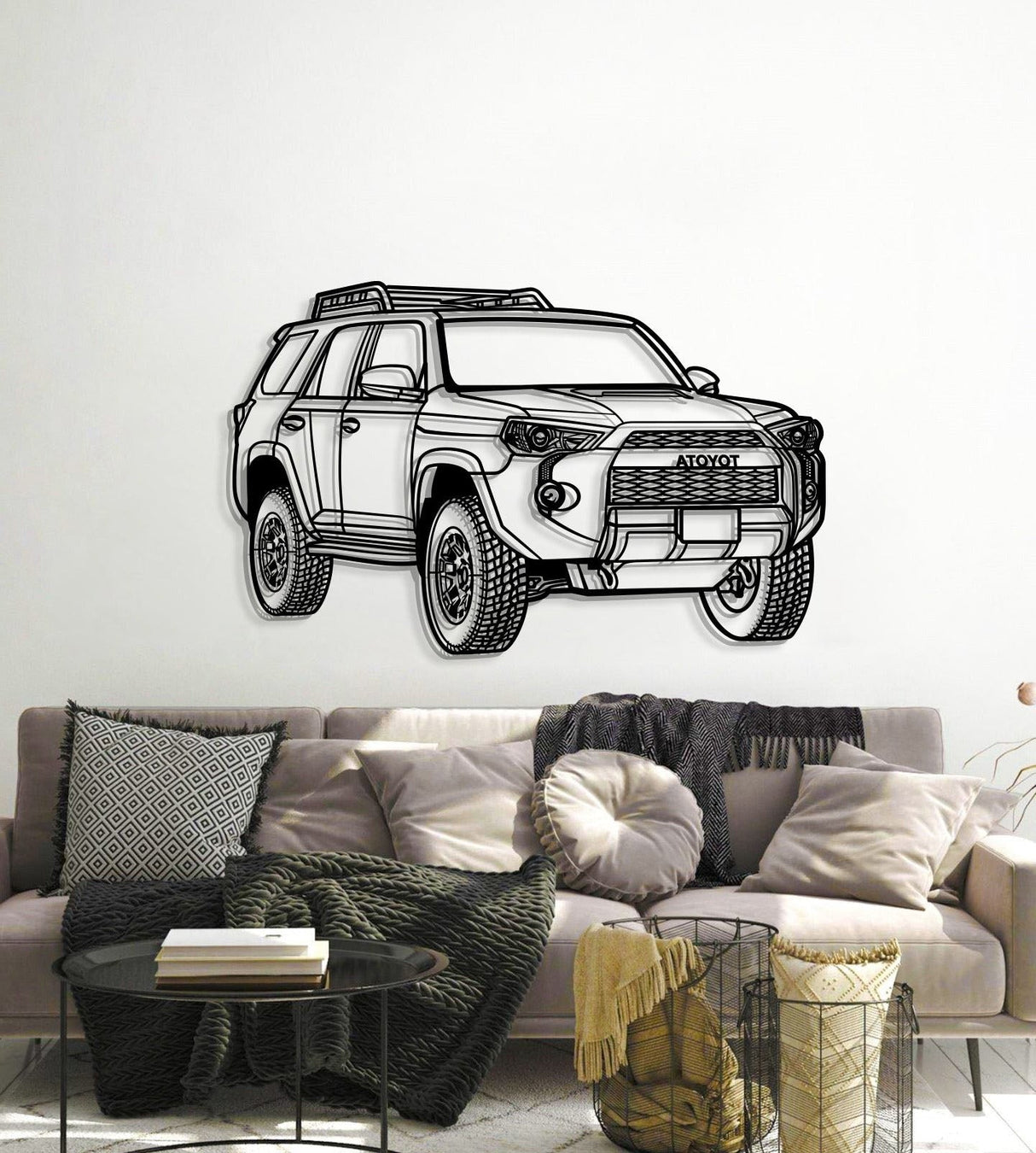 2022 4Runner TRD Pro Perspective Metal Car Wall Art - MT1290