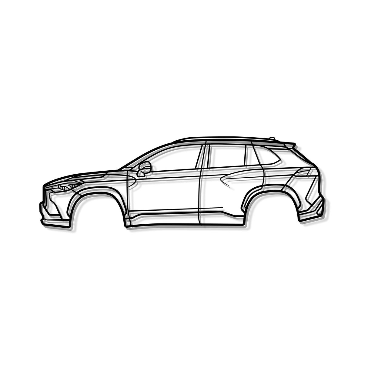 2022 Corolla Cross 1st Gen (XG10) Metal Car Wall Art - MT0777