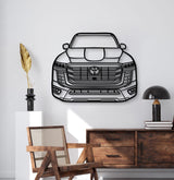 2022 Land Cruiser Front View Metal Car Wall Art - MT1375