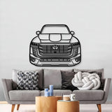 2022 Land Cruiser Front View Metal Car Wall Art - MT1375