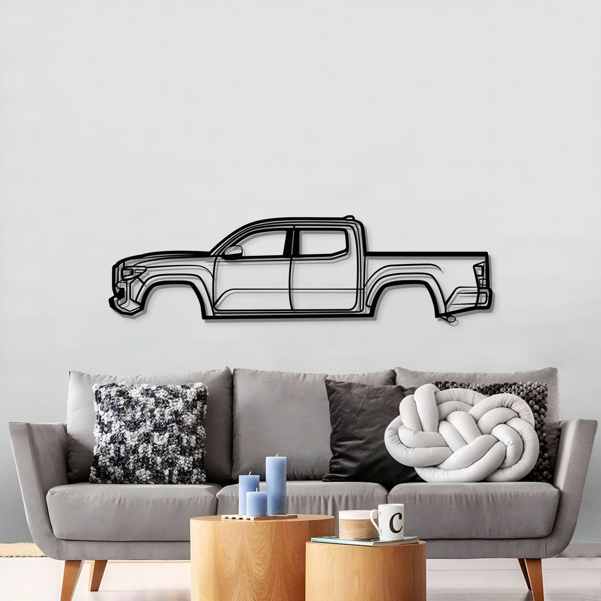 2022 Tacoma Metal Car Wall Art - MT0815