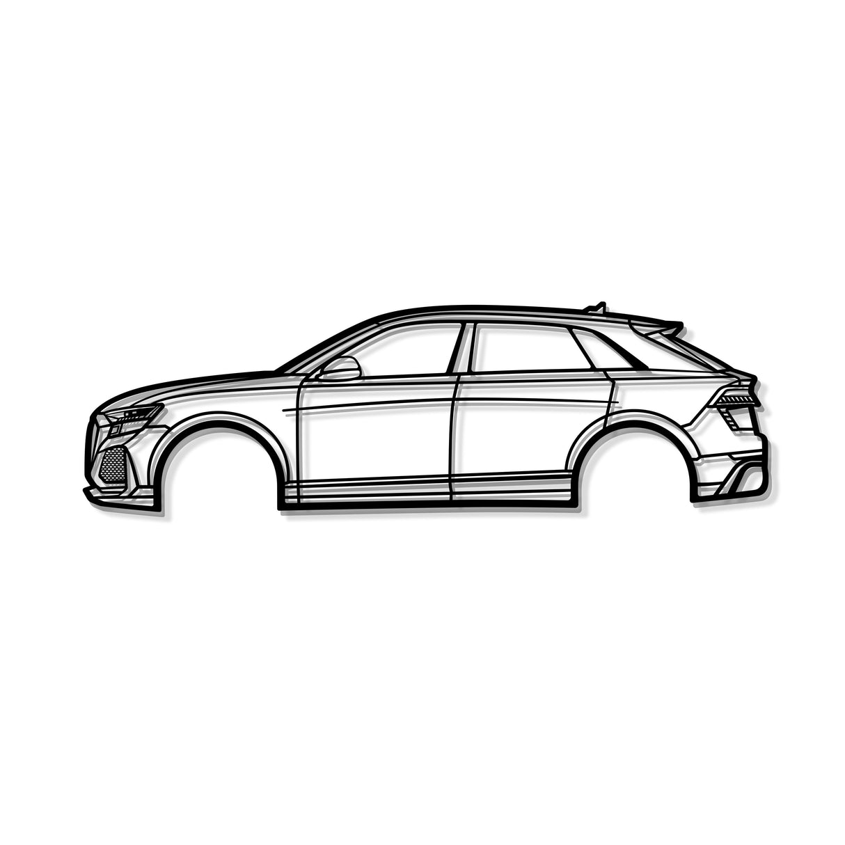 2023 RSQ8 Metal Car Wall Art - MT0826