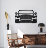 2023 Flying Spur Front View Metal Car Wall Art - MT1323