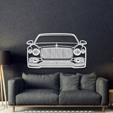 2023 Flying Spur Front View Metal Car Wall Art - MT1323