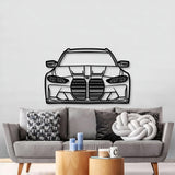 2023 G81 M3 Touring Front View Metal Car Wall Art - MT1327