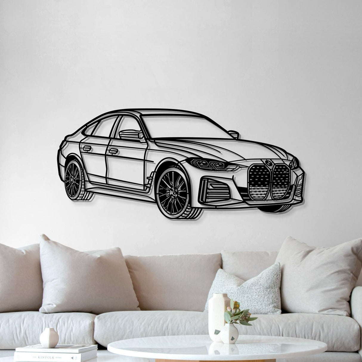 2023 I4 Perspective Metal Car Wall Art - MT1145