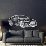 2023 I4 Perspective Metal Car Wall Art - MT1145