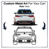 Your Personalized Car Rear View Metal Wall Art - MT1381