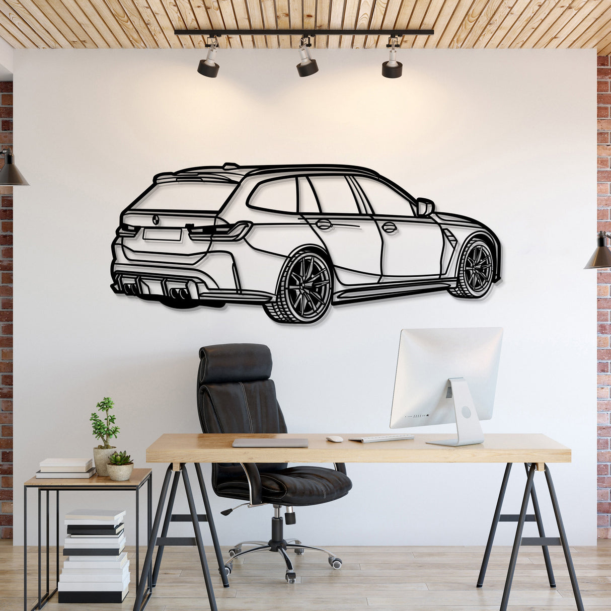 2023 M3 Touring Perspective Metal Car Wall Art - MT1241