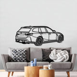 2023 M3 Touring Perspective Metal Car Wall Art - MT1241