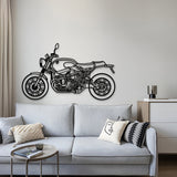 2023 R9T Pure Metal Motorcycle Wall Art - MT1388