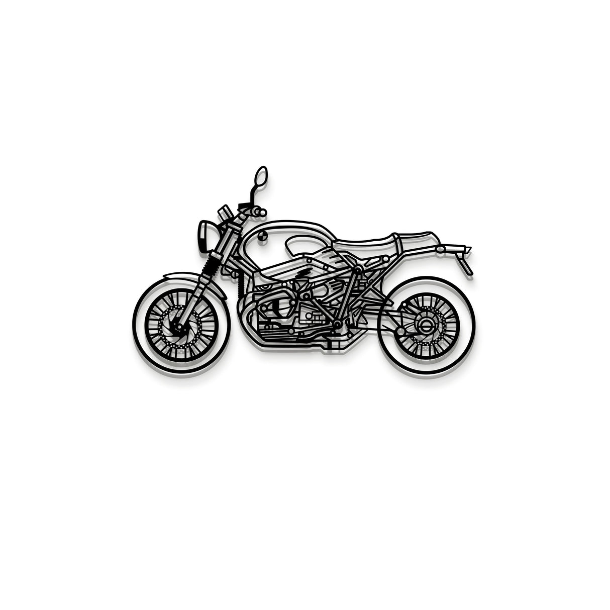 2023 R9T Pure Metal Motorcycle Wall Art - MT1388