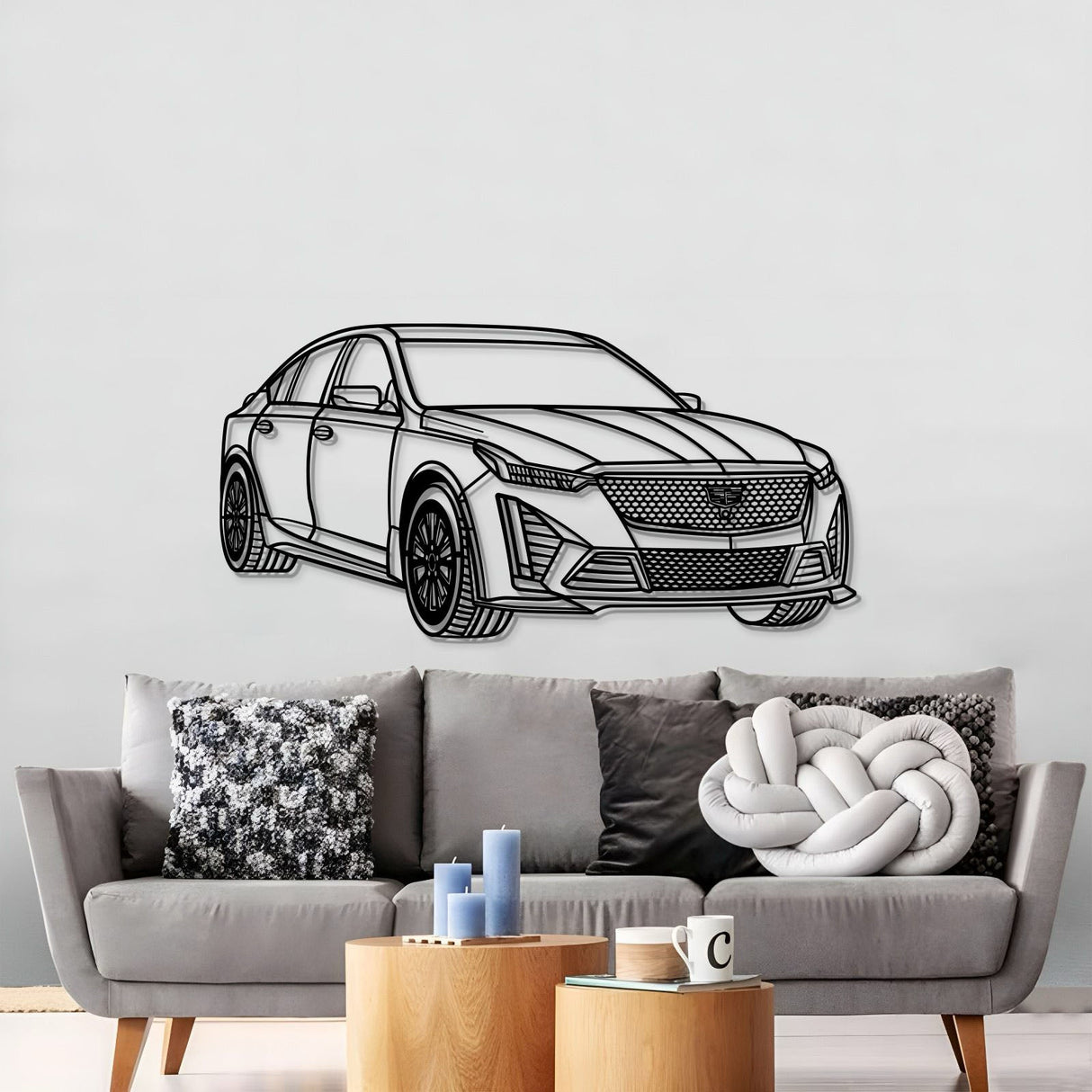 2023 CT5-V Blackwing Perspective Metal Car Wall Art - MT1146