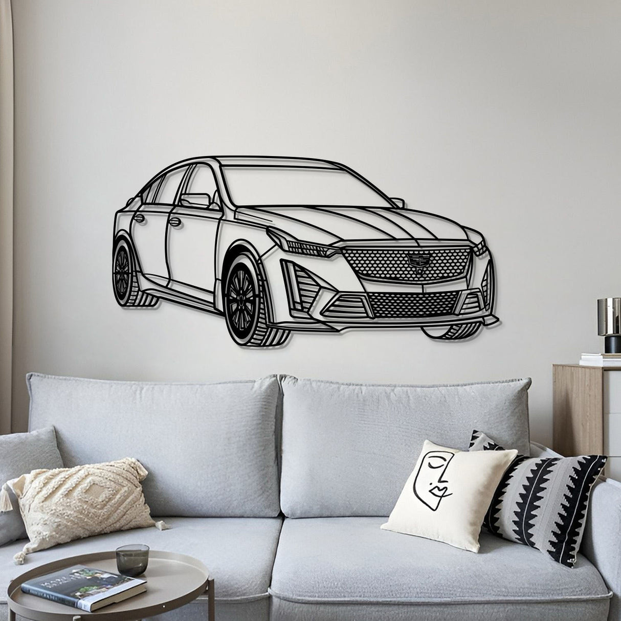 2023 CT5-V Blackwing Perspective Metal Car Wall Art - MT1146