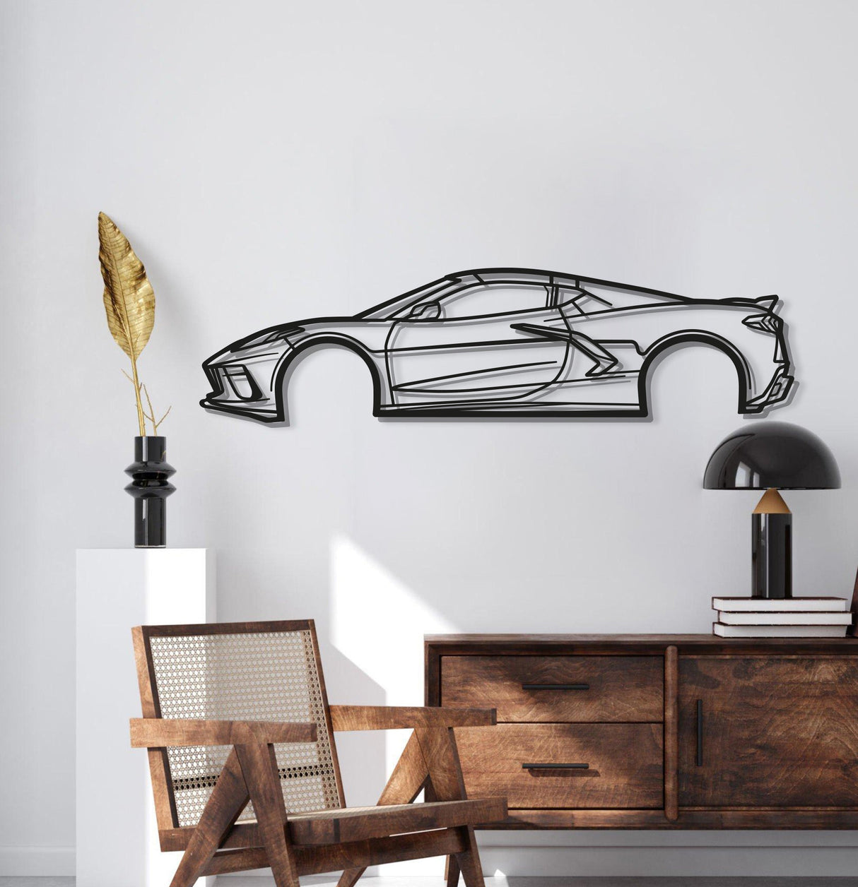 2023 Corvette C8 Metal Car Wall Art - MT0824