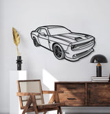 2023 Challanger Hellcat Perspective Metal Car Wall Art - MT1262