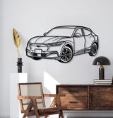 2023 Mustang Mach E Perspective Metal Car Wall Art - MT1270