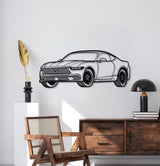 2023 Mustang Perspective Metal Car Wall Art - MT0443