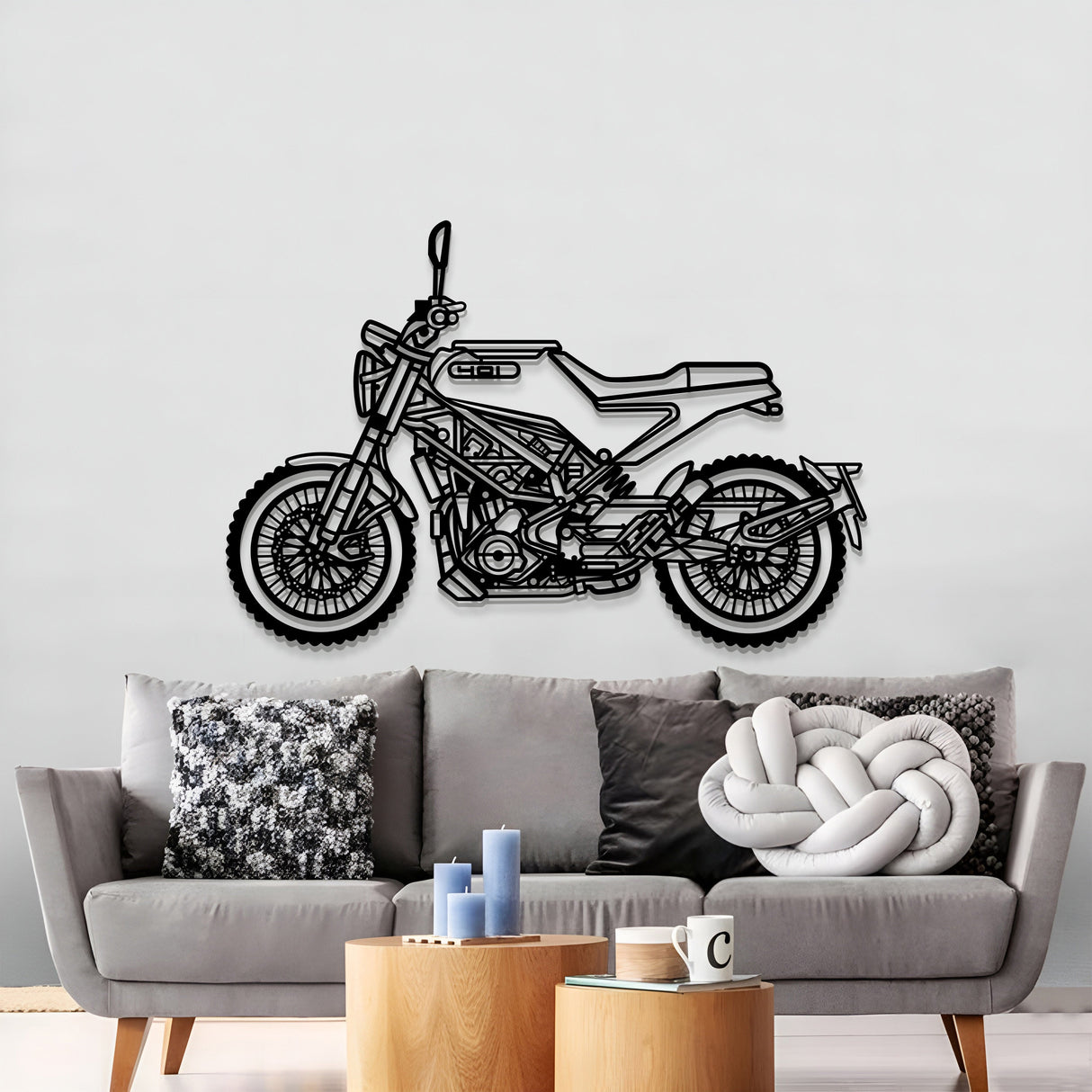 2023 Svartpilen 401 Metal Motorcycle Wall Art - MT1401