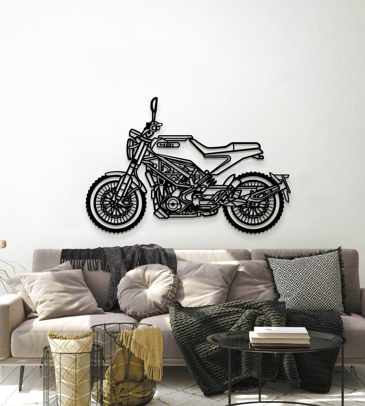 2023 Svartpilen 401 Metal Motorcycle Wall Art - MT1401