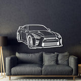 2023 GT-R R35 Perspective Metal Car Wall Art - MT1282