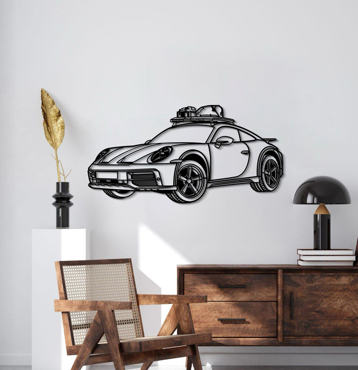 Perspective Metal Car Wall Art - MT0462