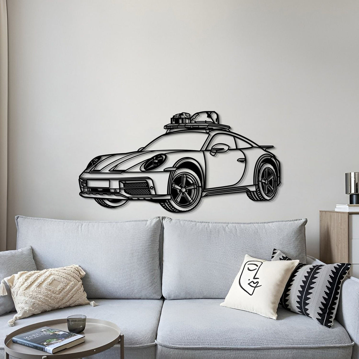 Perspective Metal Car Wall Art - MT0462