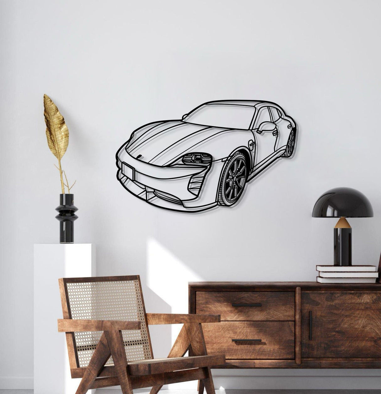 Perspective Metal Car Wall Art - MT1288