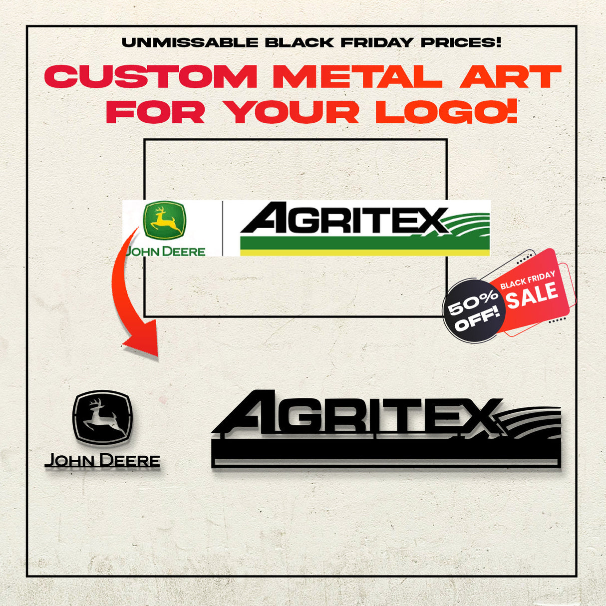 Custom Metal Logo