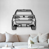 2024 X5M Competition Back View Metal Car Wall Art - MT1328