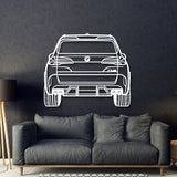 2024 X5M Competition Back View Metal Car Wall Art - MT1328